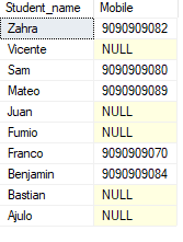 student records in order by multiple columns ascending 